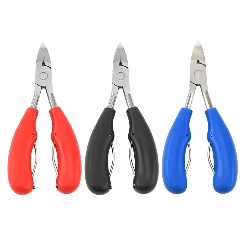 Professional Toe Nail Clippers Cutter ingrown toenail tool Thick Nail Dead Skin Dirt Remover Super Sharp Curved Blade Nail Tools