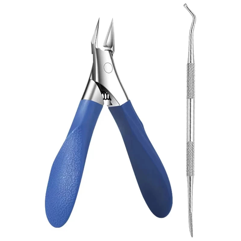 Stainless Steel Toenail Clipper Straight Blade for Ingrown & Thick Nails Sharp Pointed Tip Ingrown Nail Clipper Manicure Tools