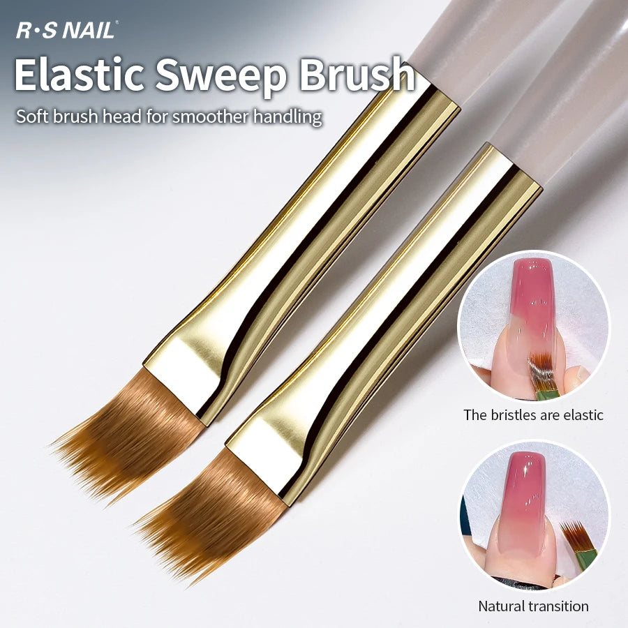 RSNAIL 1/2/5pcs Nail Art Brush Elasticity Sweep Brush DIY Gradient Nail Art Painting Pen Drawing Manicure Nail Tool Accessories