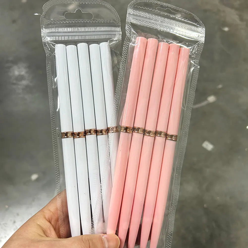5/10pcs Pink/Black Nail Art Liner/Painting Brushes Ultra-thin Line Drawing Tool 4/8/12/20/25mm Professional Nail Liners Pen Tool