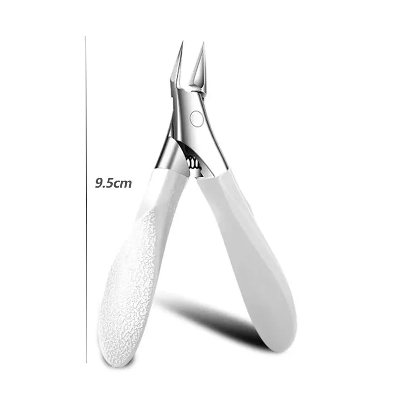 Stainless Steel Toenail Clipper Straight Blade for Ingrown & Thick Nails Sharp Pointed Tip Ingrown Nail Clipper Manicure Tools