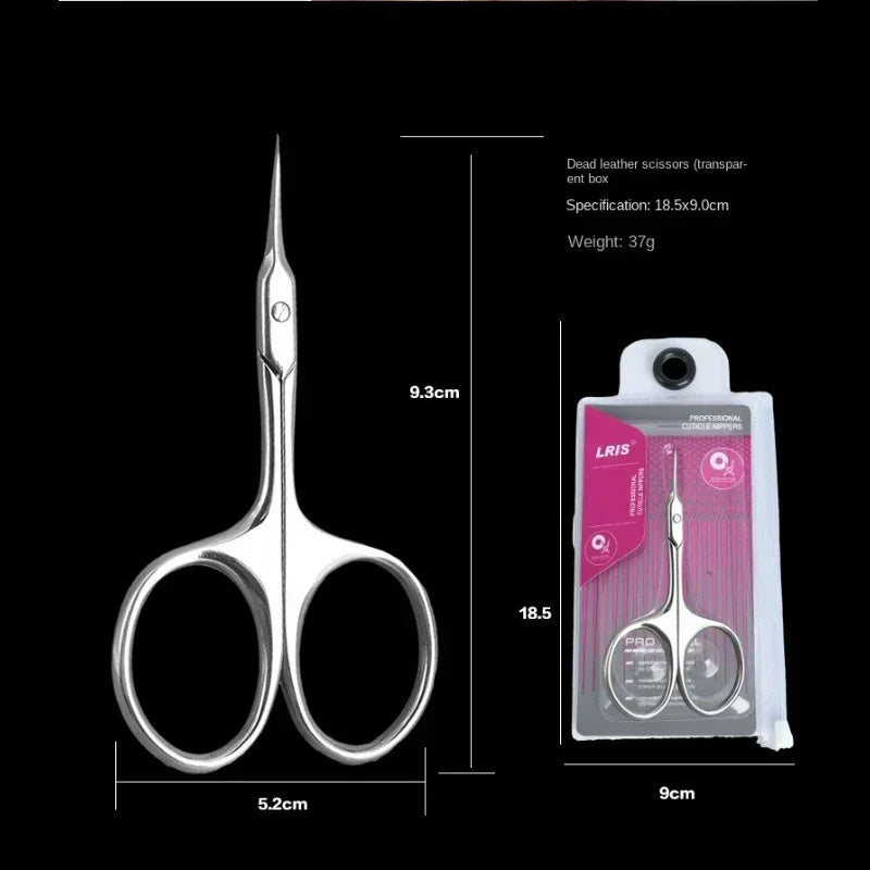1Pcs Professional Cuticle Scissors Nipper Trimmer Stainless Steel Cuticle Clipper Cutter Manicure Nail Tools