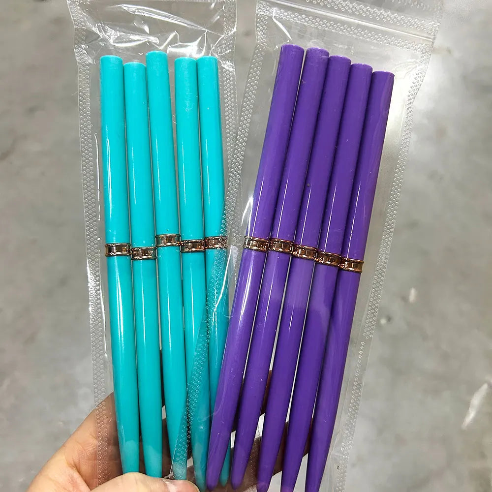 5/10pcs Pink/Black Nail Art Liner/Painting Brushes Ultra-thin Line Drawing Tool 4/8/12/20/25mm Professional Nail Liners Pen Tool