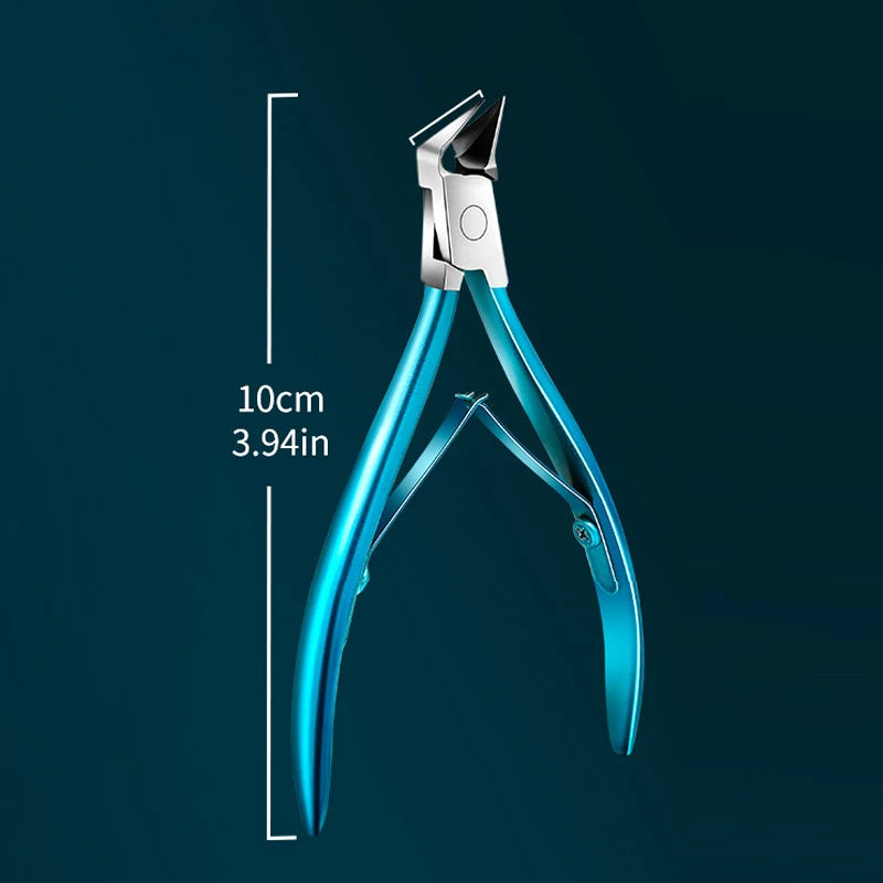 Stainless Steel Toenail Clipper Straight Blade for Ingrown & Thick Nails Sharp Pointed Tip Ingrown Nail Clipper Manicure Tools