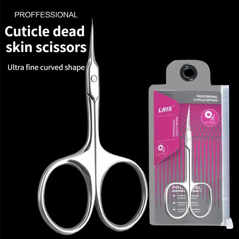 1Pcs Professional Cuticle Scissors Nipper Trimmer Stainless Steel Cuticle Clipper Cutter Manicure Nail Tools
