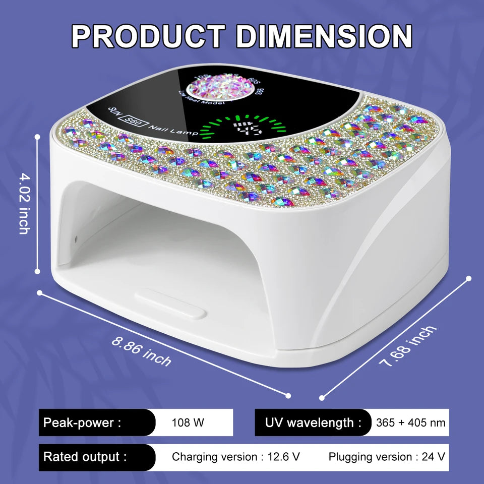 Professional UV LED Nail Lamp 36 LED Gel Nail Polish Dryer with Automatic Sensor Curing Lamp for Nail Art Salon UV Light Tools