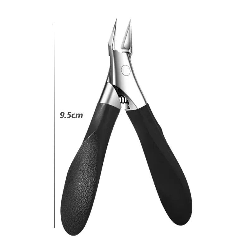 Stainless Steel Toenail Clipper Straight Blade for Ingrown & Thick Nails Sharp Pointed Tip Ingrown Nail Clipper Manicure Tools